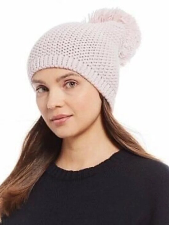 UGG Accessories - NWT UGG Pink Chunky Pom Beanie